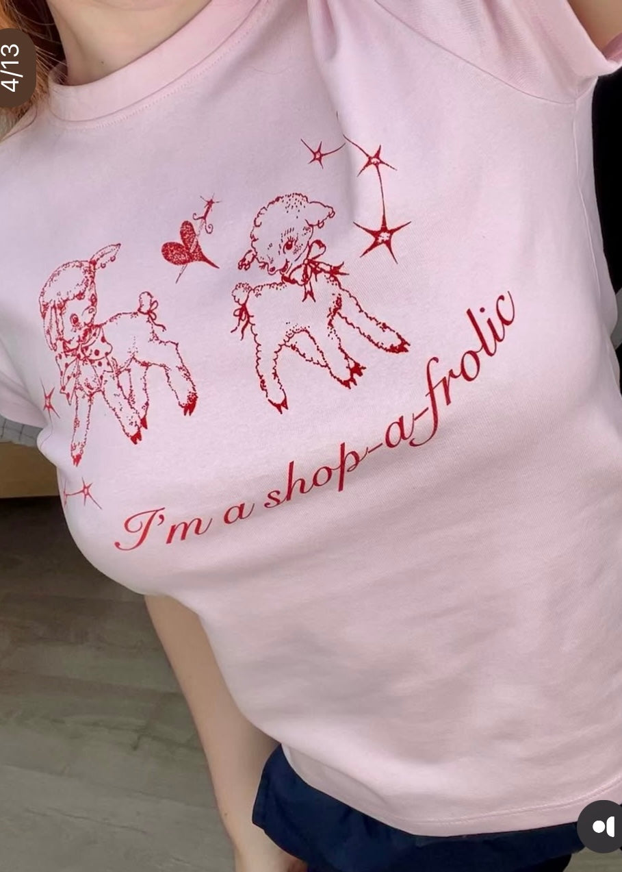 Sailor Makoto | I'm a Shop-a-frolic Baby Tee Pink
