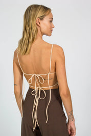 AKTIO TOP BEIGE Blacktogrey