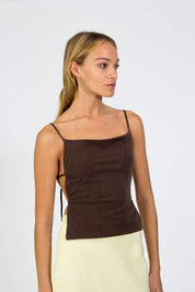 AKTIO TOP BROWN Blacktogrey 