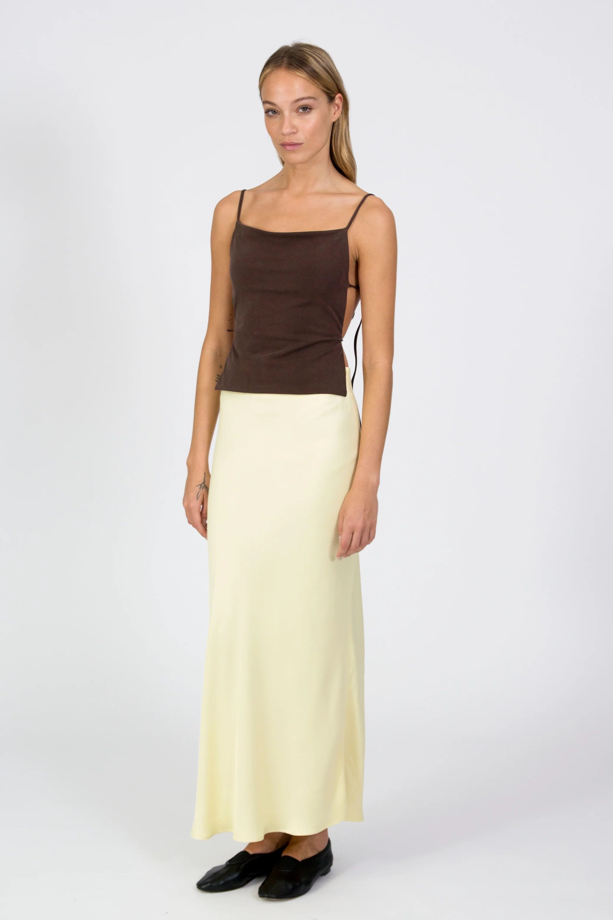 AKTIO TOP BROWN Blacktogrey 
