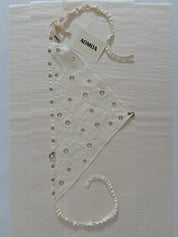 Lotus Piercing Bandana White