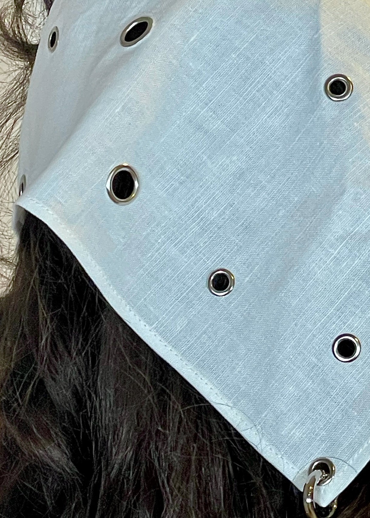 Lotus Piercing Bandana White