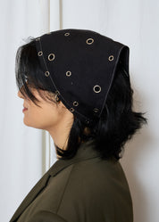 Lotus Piercing Bandana Black