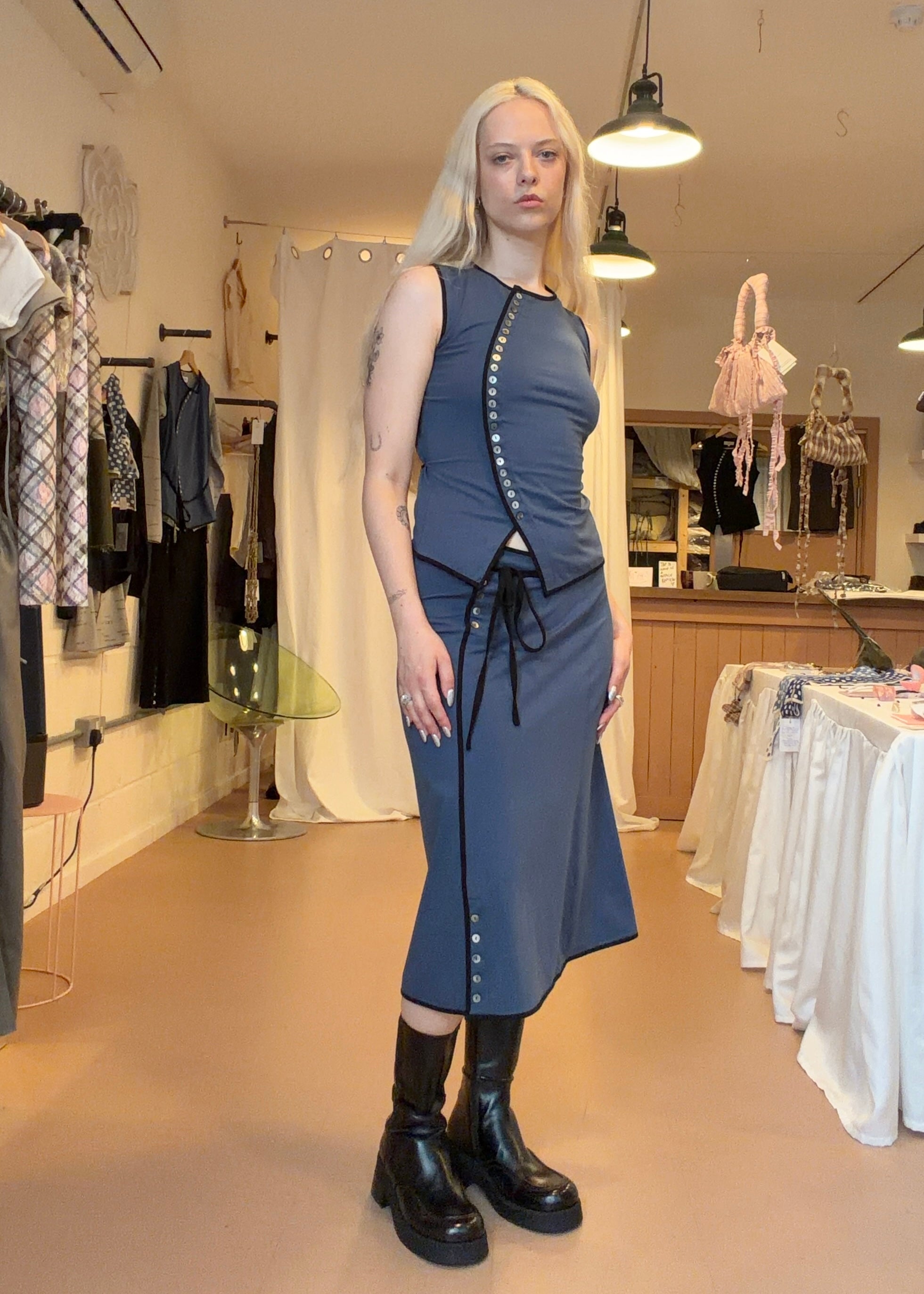 Caro Skirt in Harbor