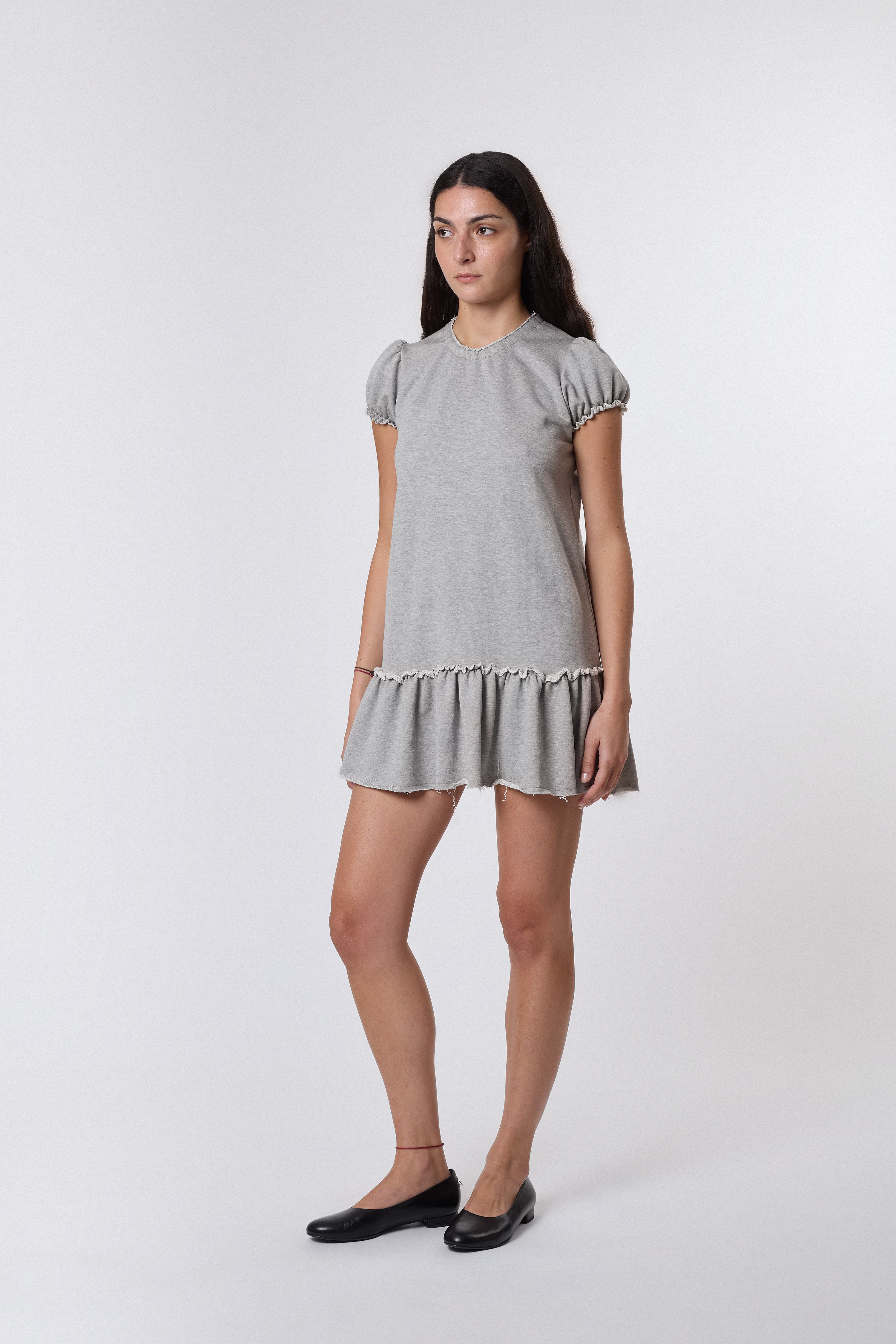 Bebe Dress in Grey Jersey
