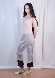 Baby Pink Lace Slip Dress