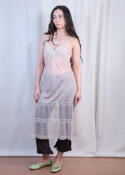 Baby Pink Lace Slip Dress