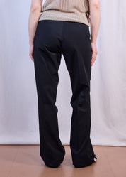 Black Low Rise Trousers