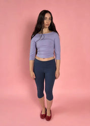 Carly Capris Denim Blue