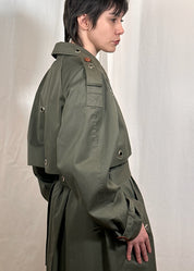 Celosia_Re Green Eyelet Trench