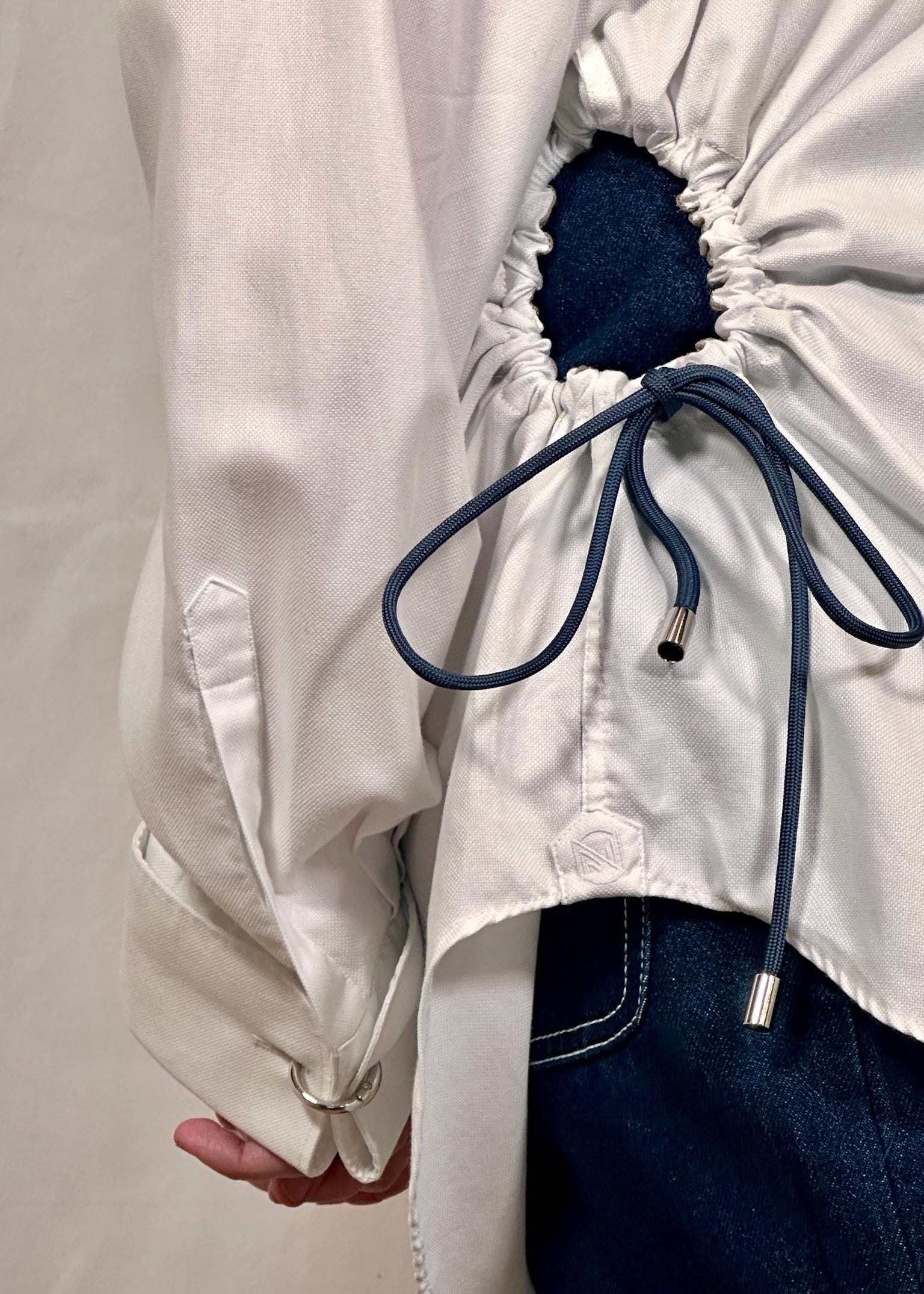 Celosia_Re White Cinch Shirt