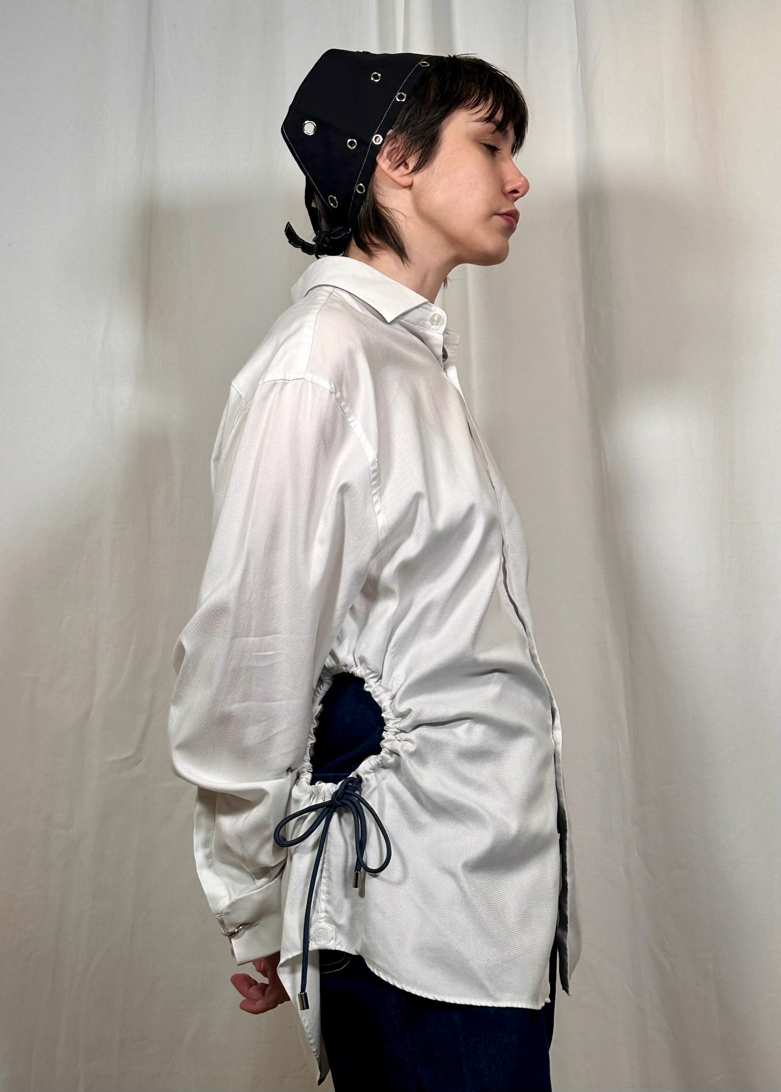 Celosia_Re White Cinch Shirt