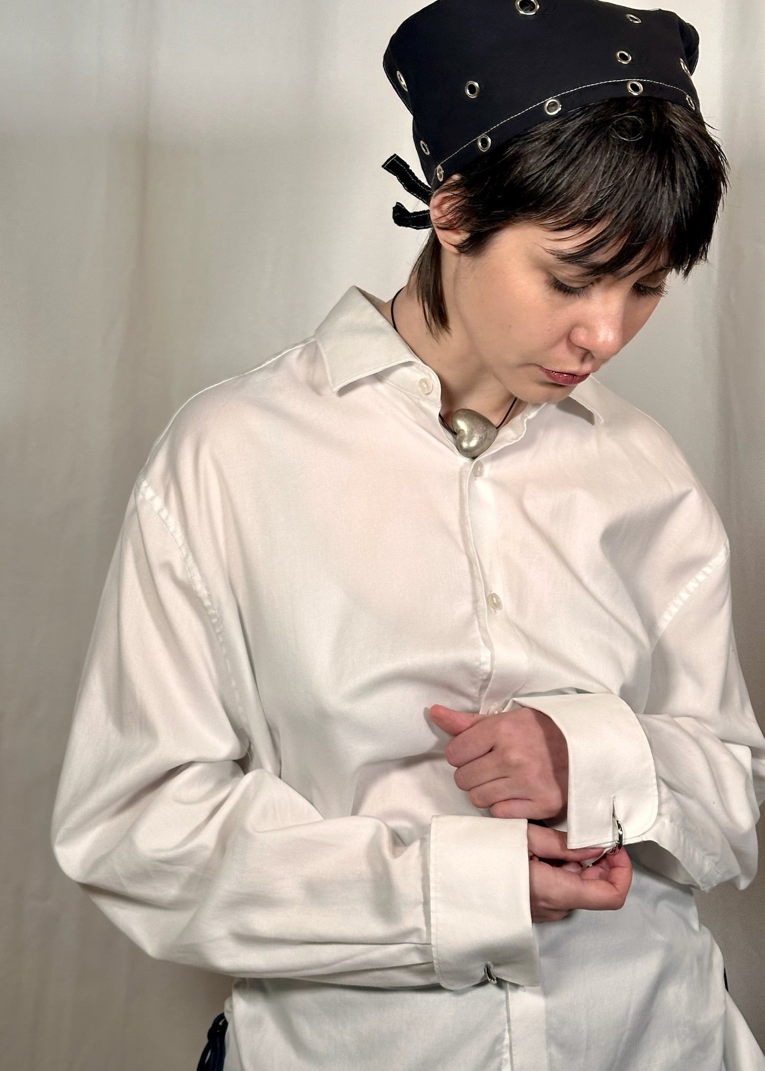 Celosia_Re White Cinch Shirt