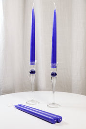 Cornflower blue candles moorlands