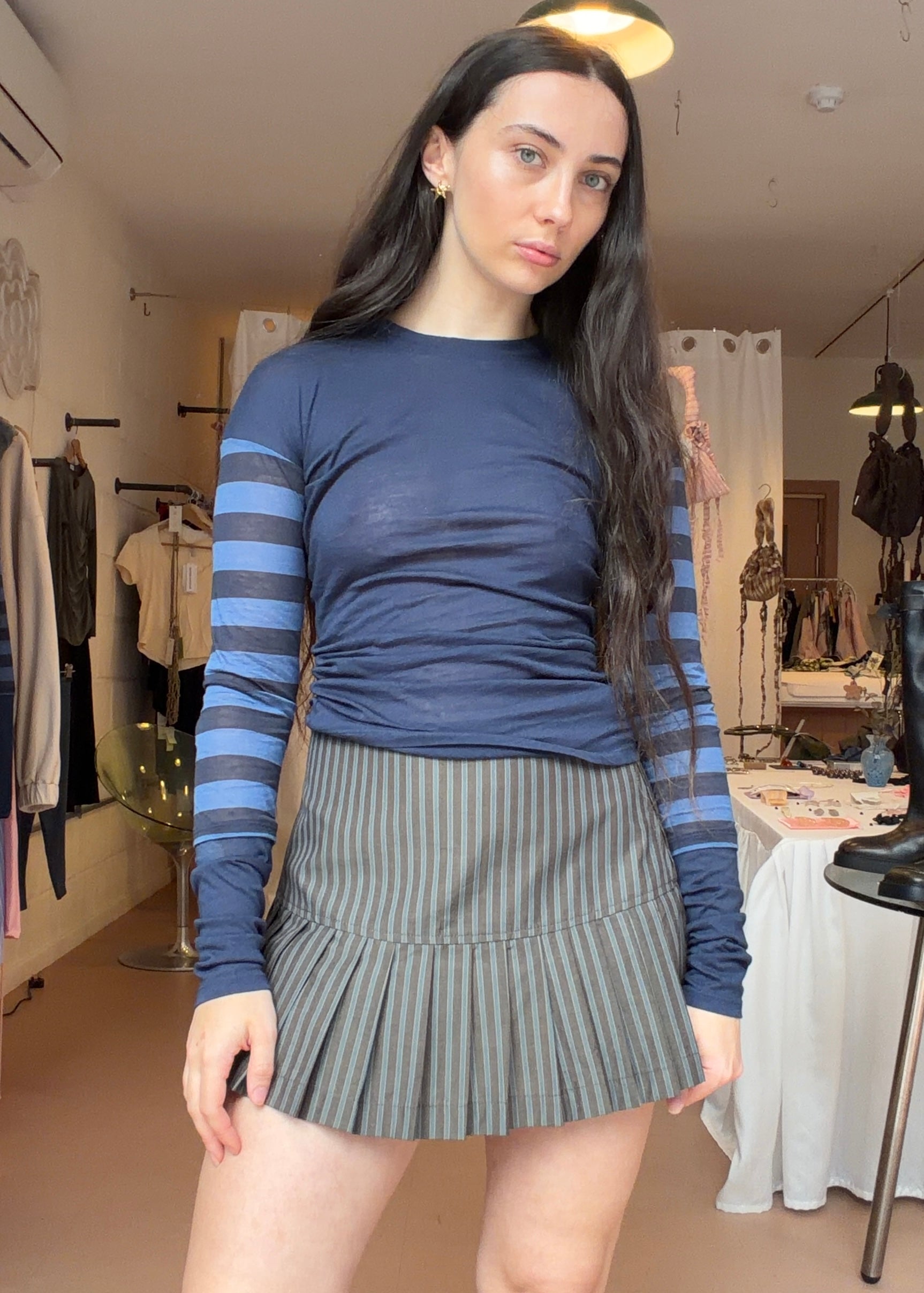 Paloma Long Sleeve Navy Stripe