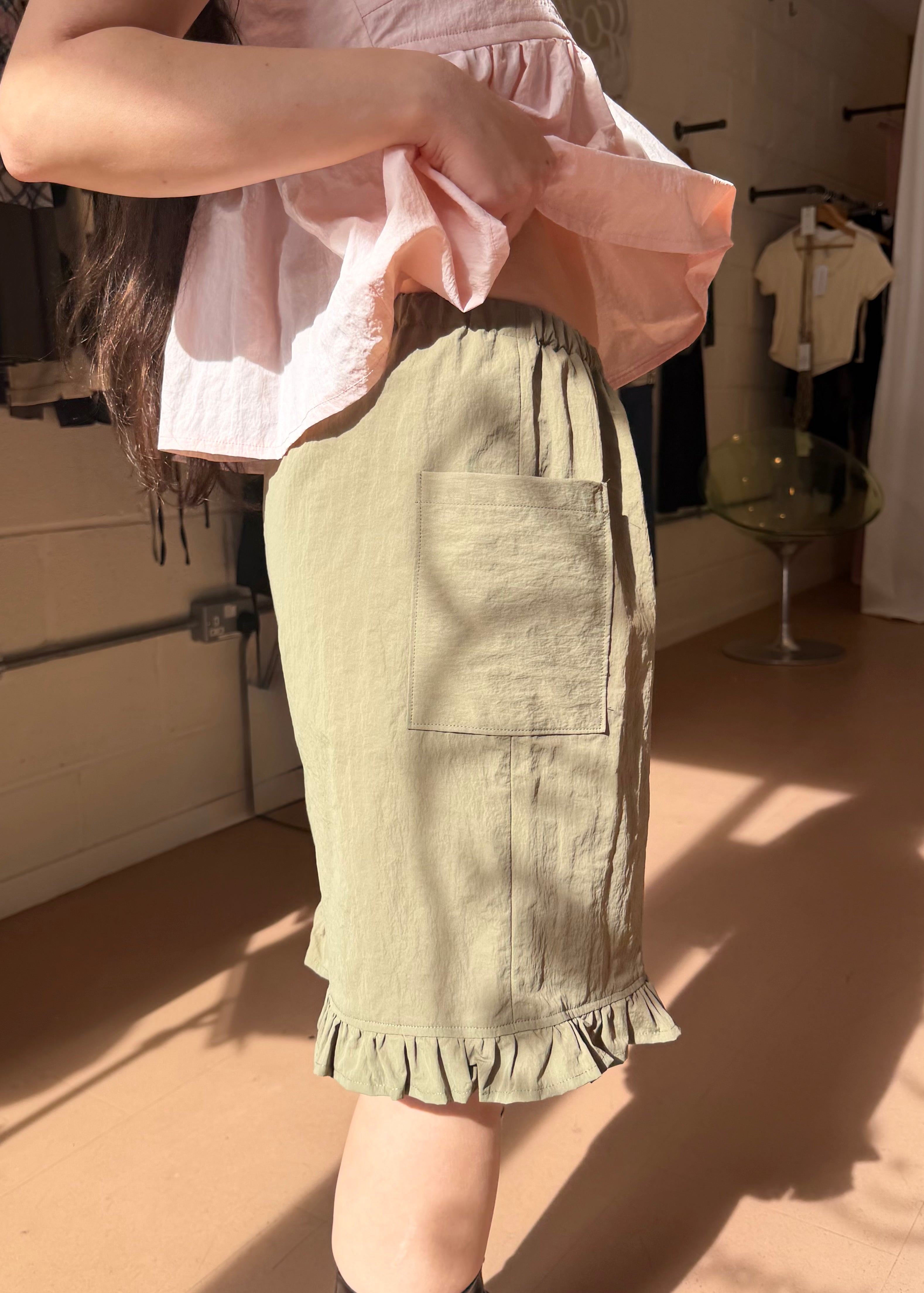 Thrills Bloomers Pink Khaki
