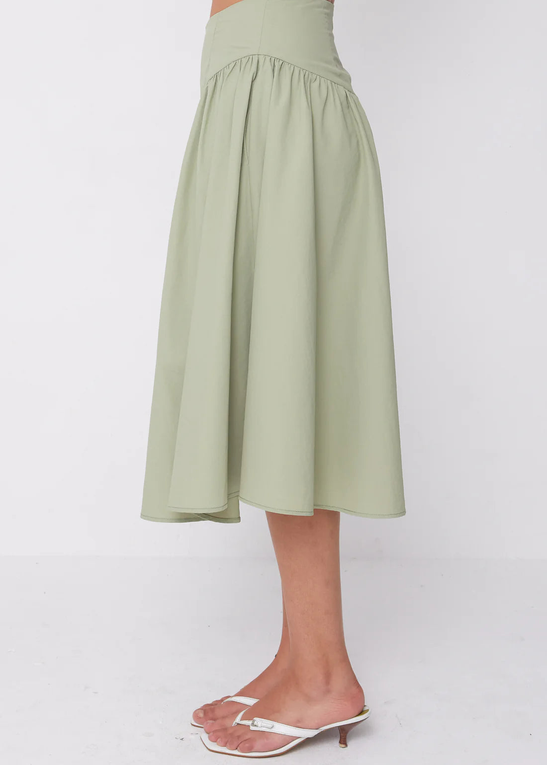 Deba Midi Skirt Pistachio