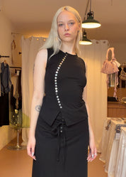Caro Top Sleeveless in Black