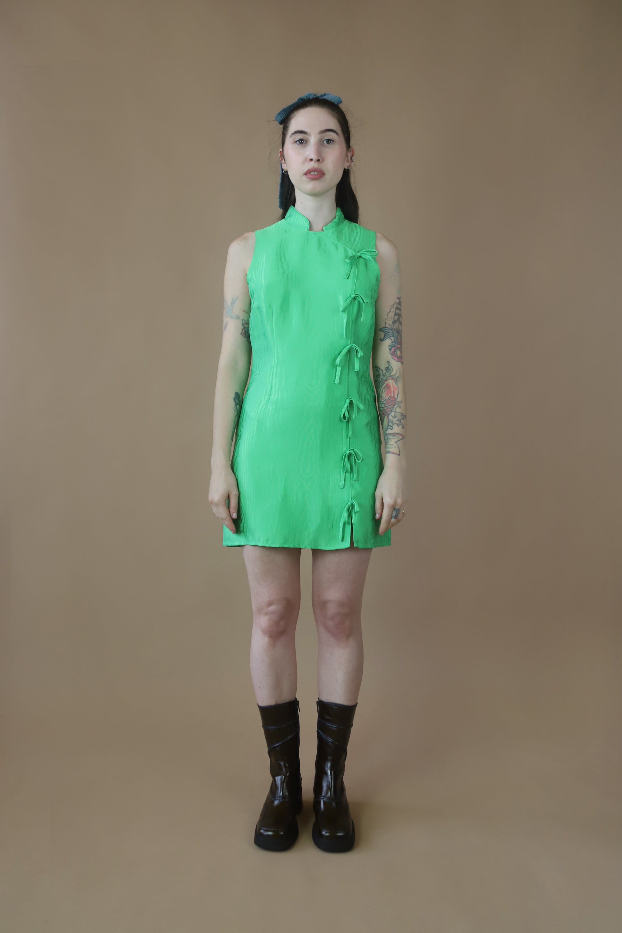 Aubrey Mini Dress | Lime Green Aubrey Mini Dress | Lime Green
