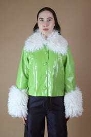 Kitri | Bonnie Vinyl Jacket | Green