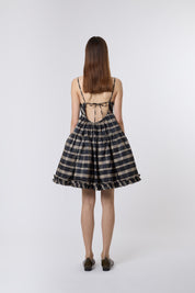 Eloise Tartan Taffeta Dress Catheclisma