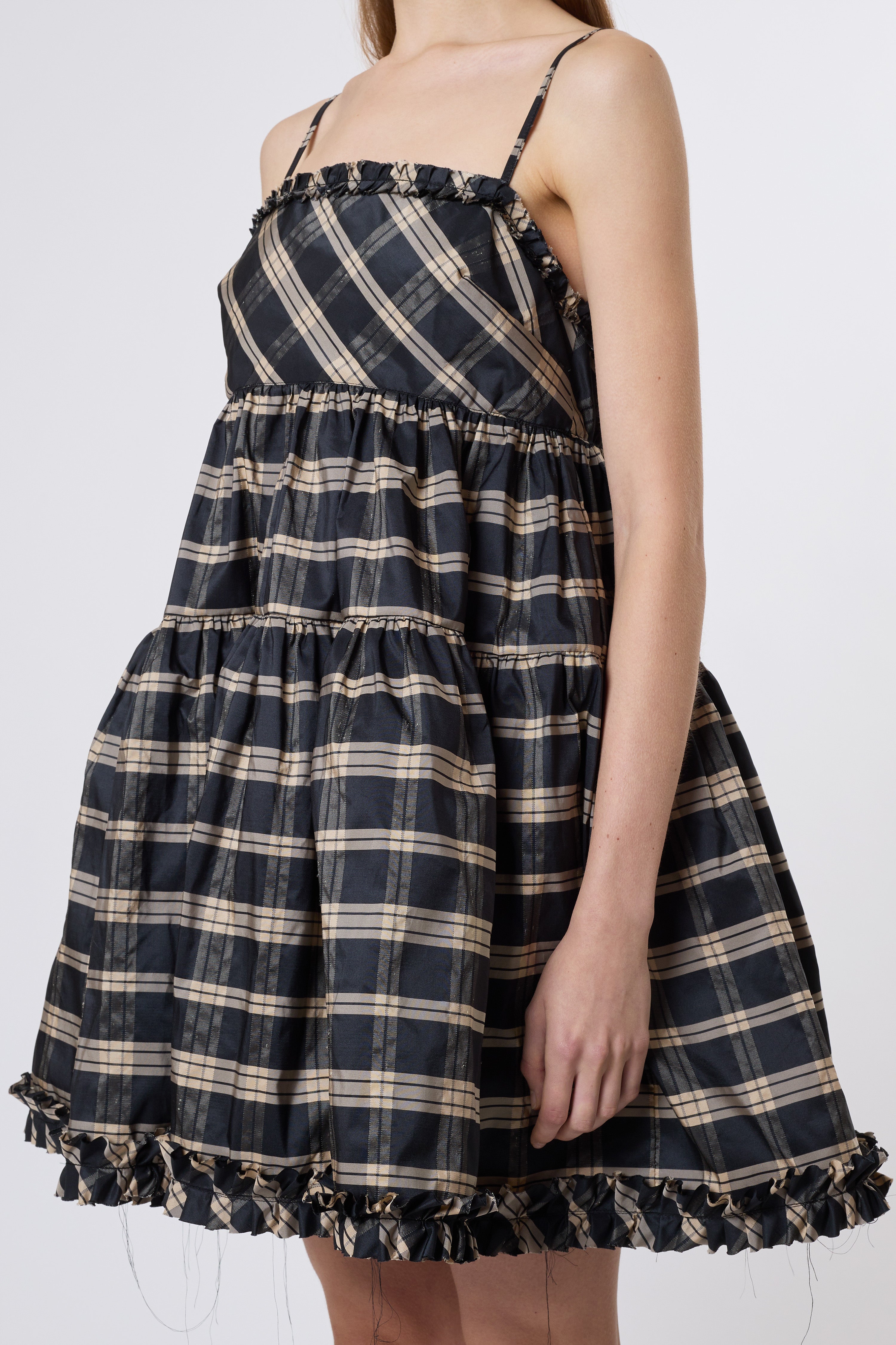 Eloise Tartan Taffeta Dress Catheclisma
