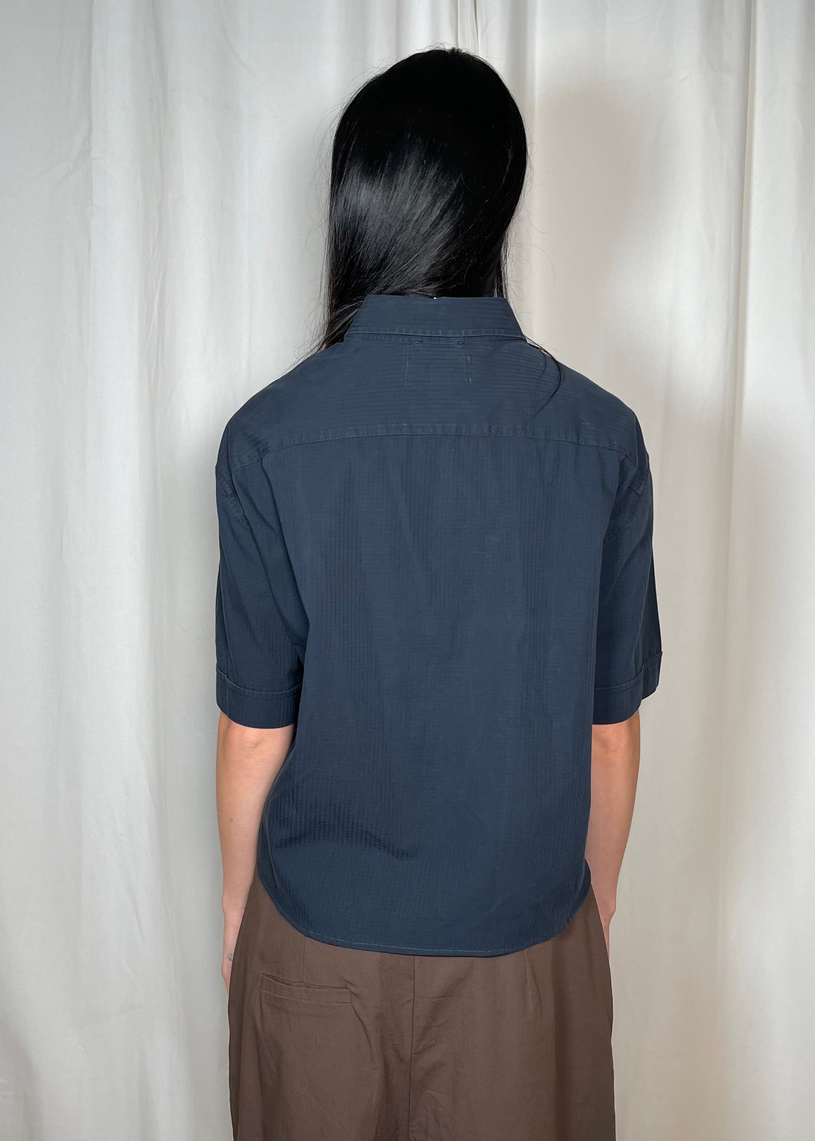 ESTUDIO1999 Bustier Shirt Navy Back