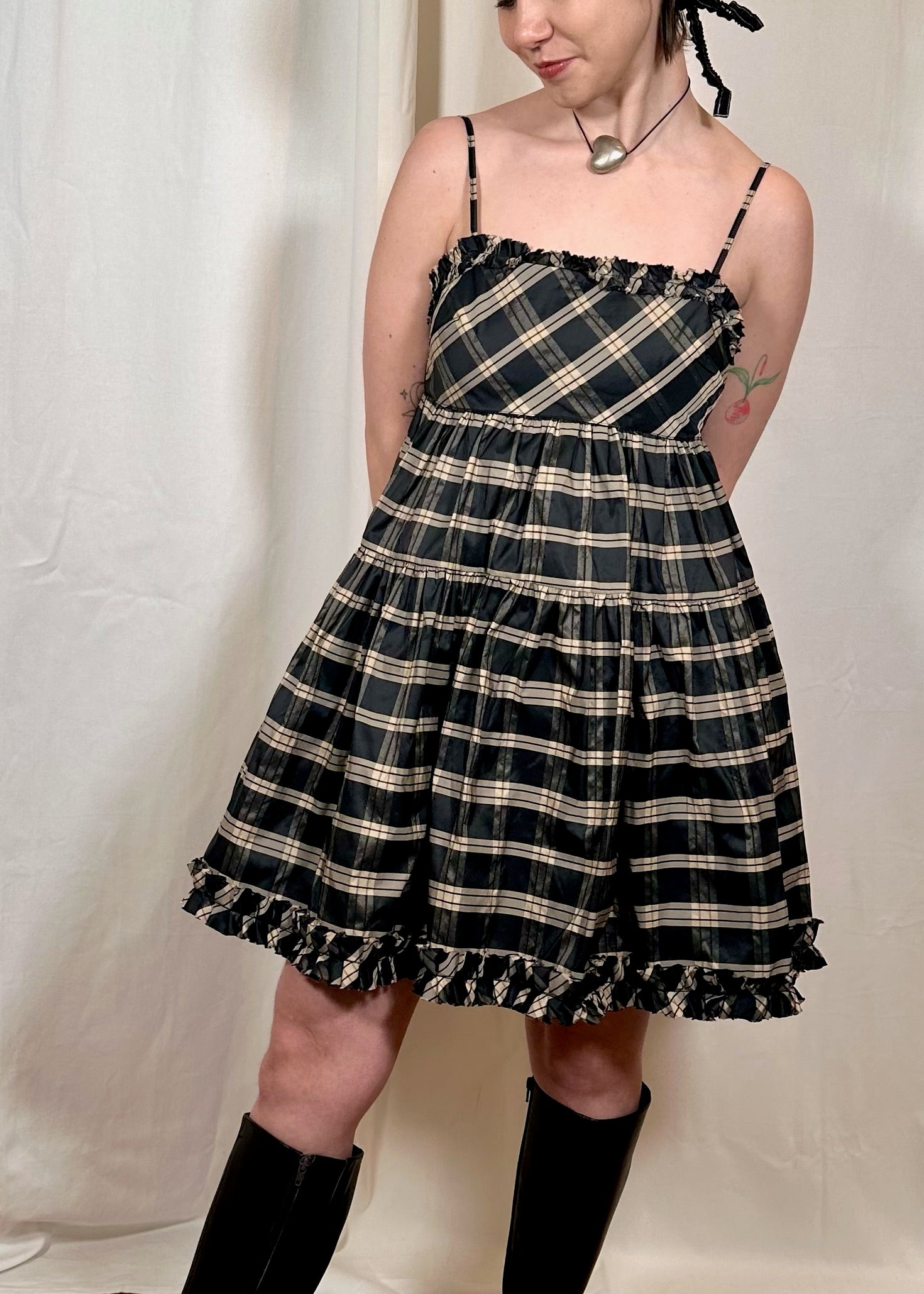 Eloise Dress Tartan Taffeta Catheclisma