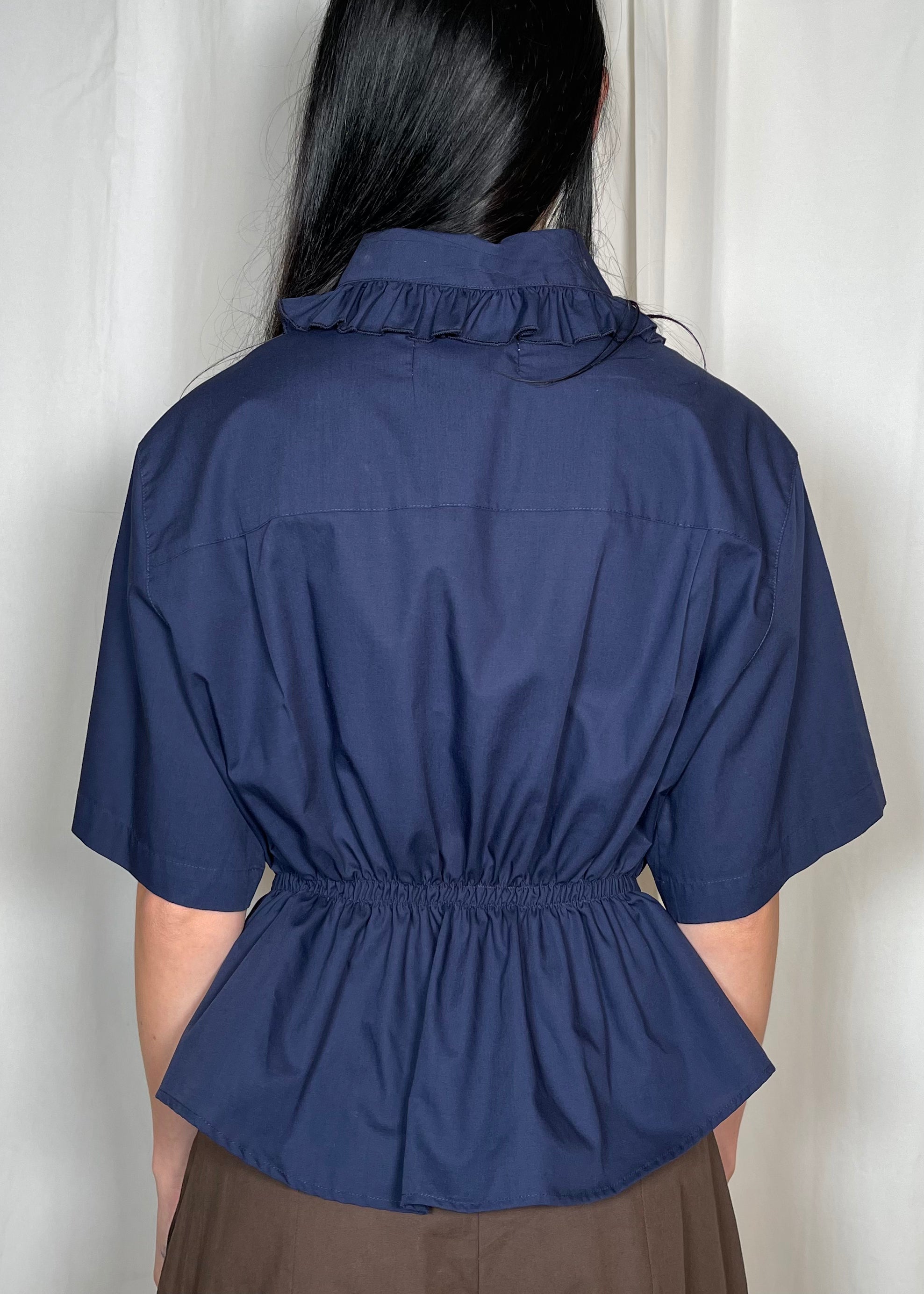 Estudio1999 Flan Top Navy Back