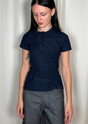 Estudio1999 Flor Polo Navy