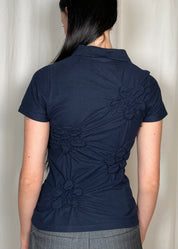 Estudio1999 Flor Polo Navy Back