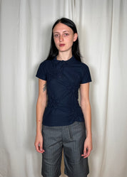 Estudio1999 Flor Polo Navy Front