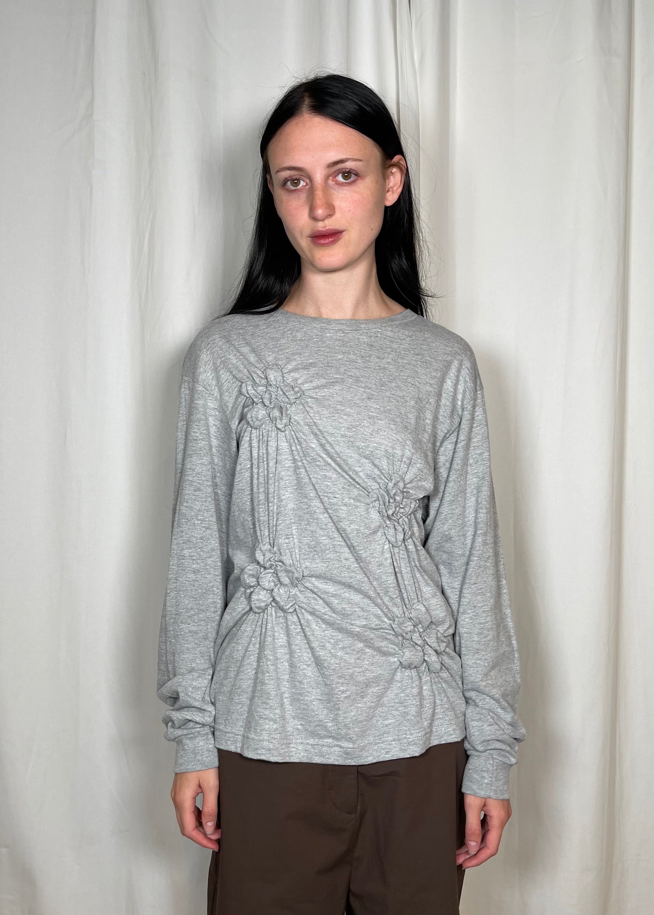 Estudio1999 Flor Tshirt Grey Long Sleeve