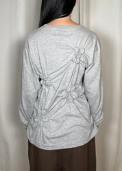 Estudio1999 Flor Tshirt Grey Long Sleeve Back