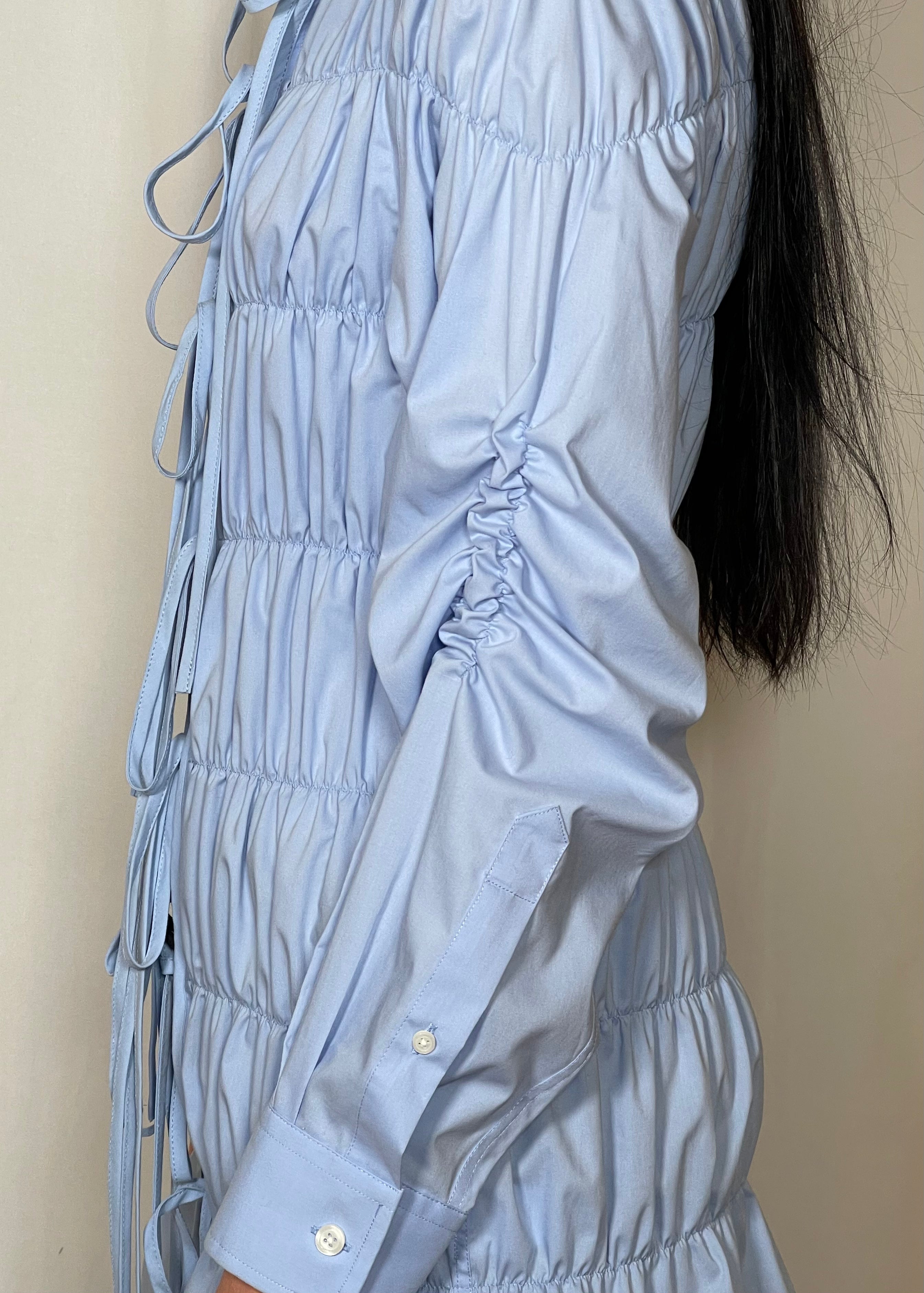 Estudio1999 Long Espuma Shirt Baby Blue Detail