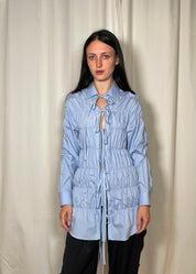 Estudio1999 Long Espuma Shirt Baby Blue Model