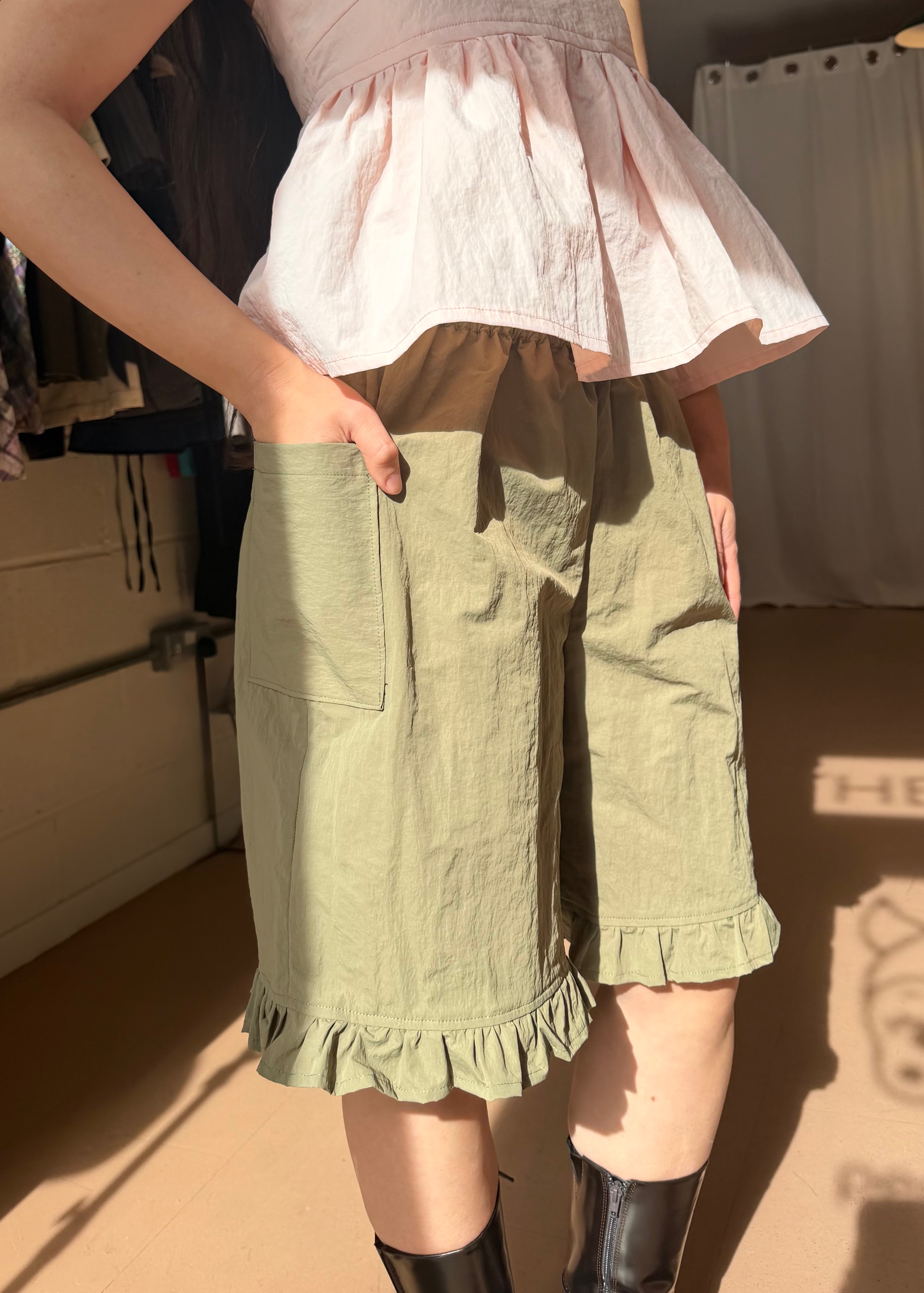 Thrills Bloomers Pink Khaki