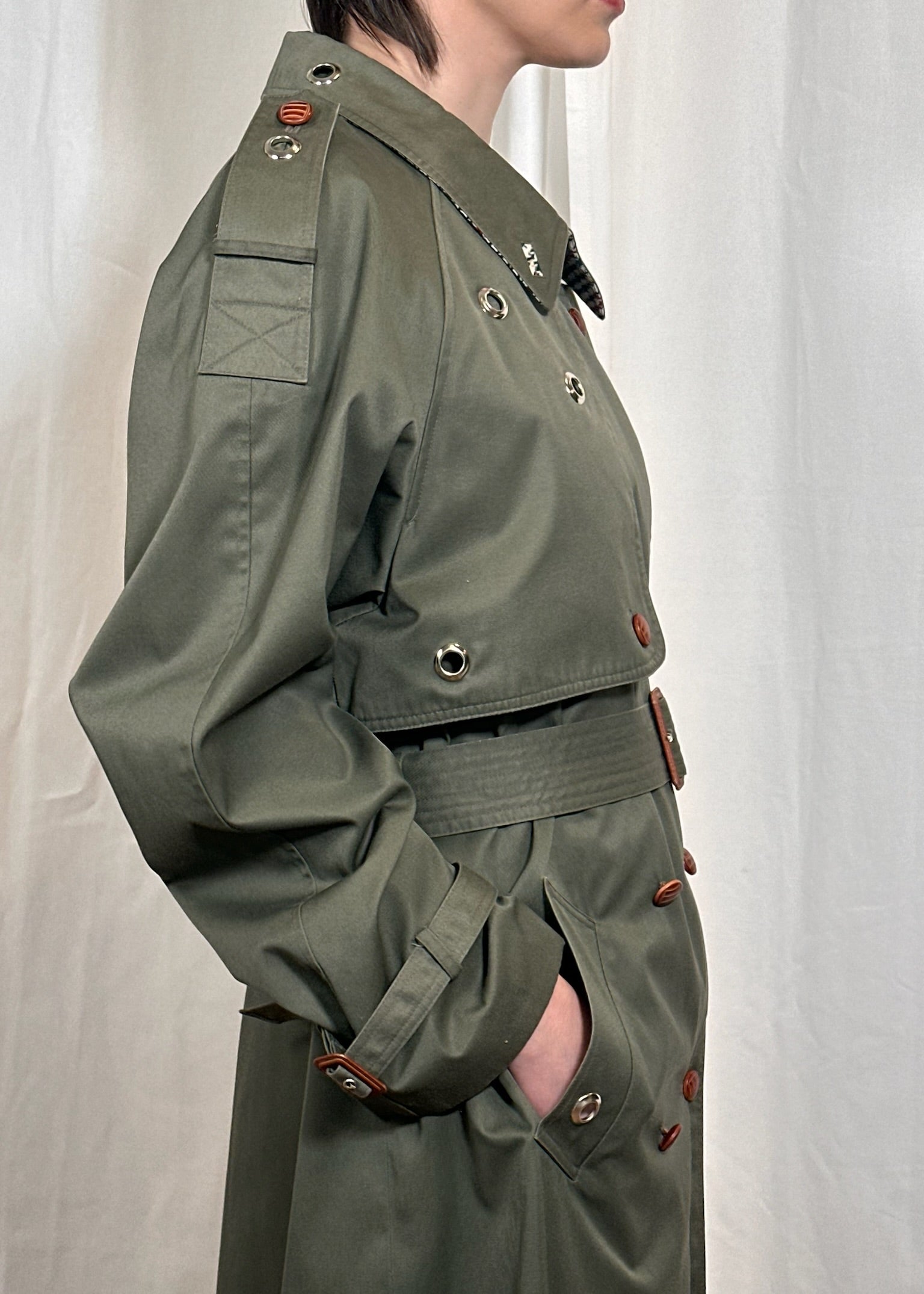 Celosia_Re Green Eyelet Trench