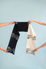 Hades  | Hades Scarf | Navy & White