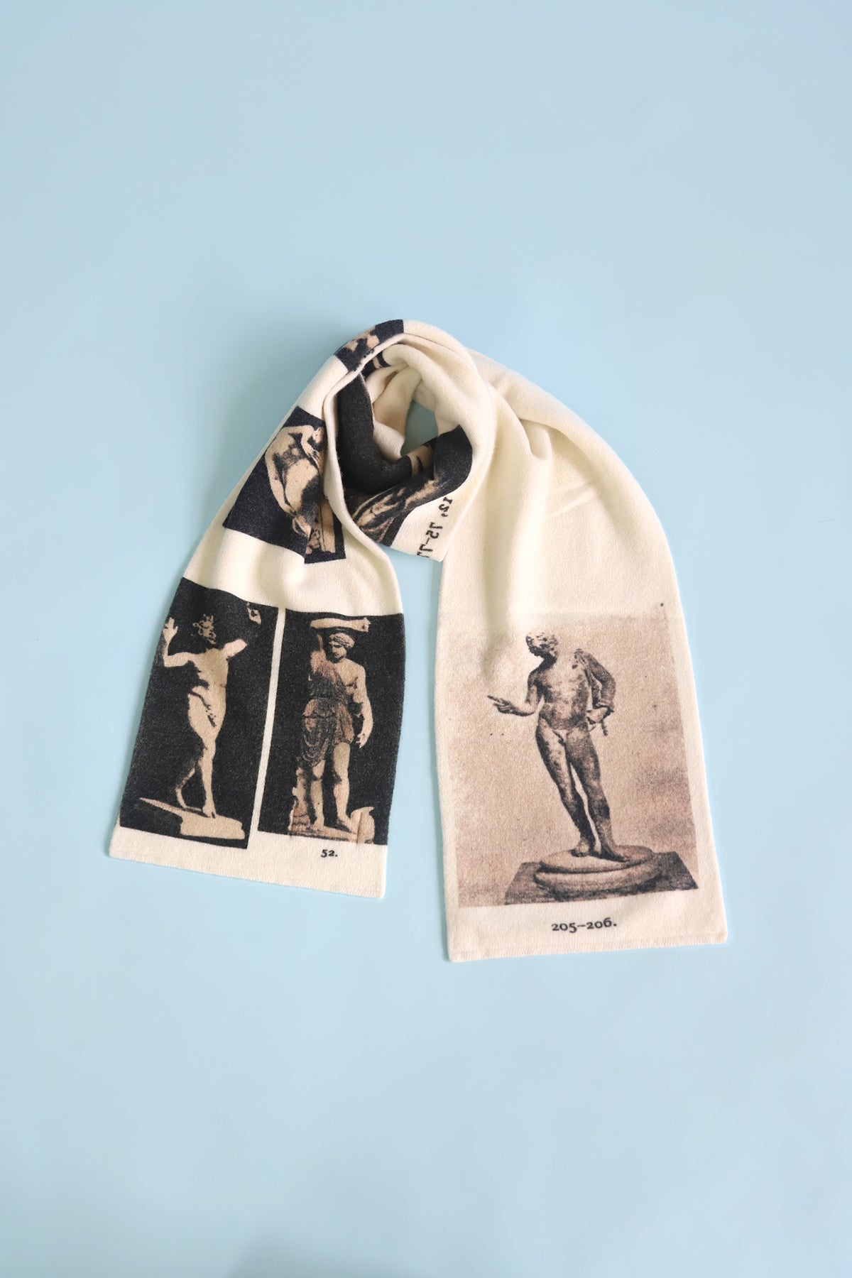 Narcissus Scarf | Ivory & Black