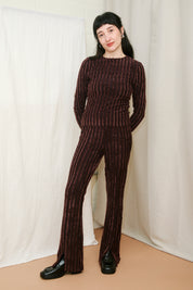 Roberta Long Sleeved Tee in Chocolate Truffle