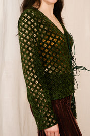HOSBJERG_ROSALIA_TOP_FOREST_GREEN side view