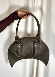 Croissant Bag in Black Earth