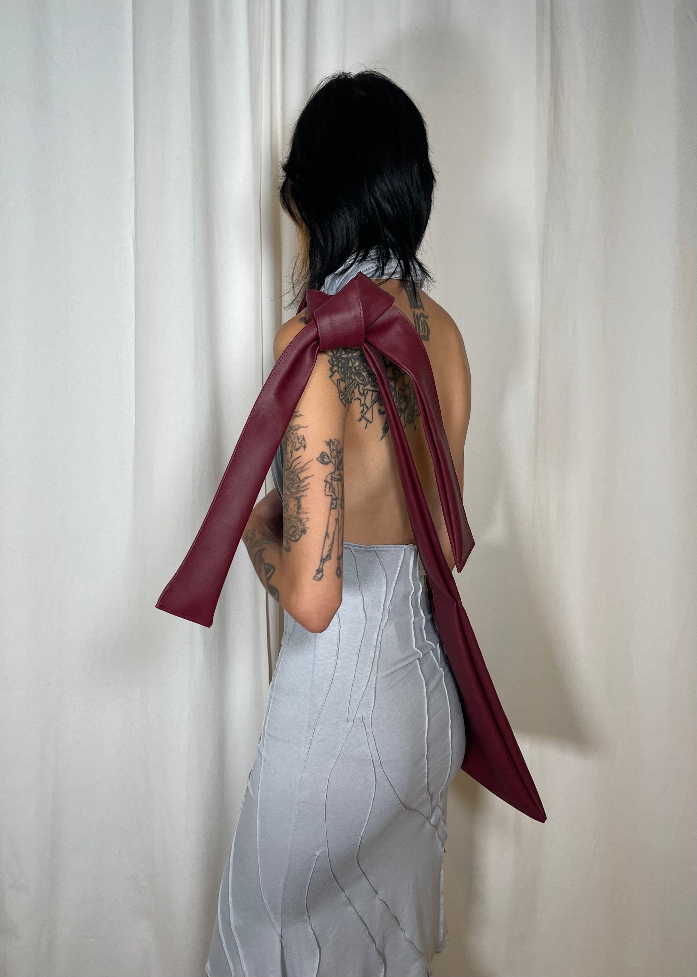 Burgundy Slouch Bag Medium