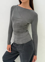 Kylie Cupro Wrap in Deep Forest