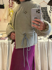 Drawstring Puffer | Woolen Suiting