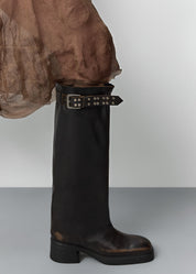 Kristen Brown Tall Boots