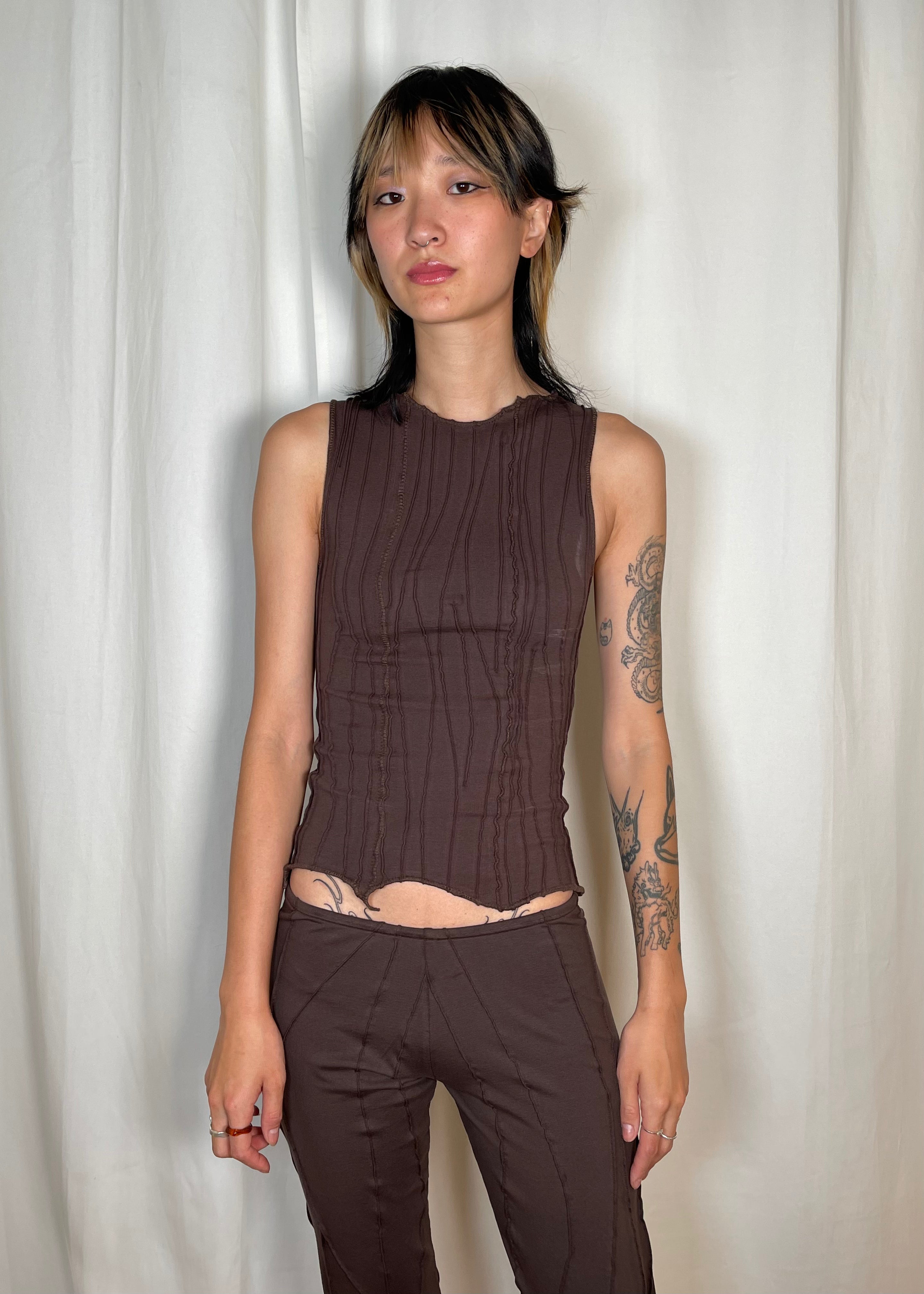 Mariola Homoncik Barbele Tank Top Chocolate