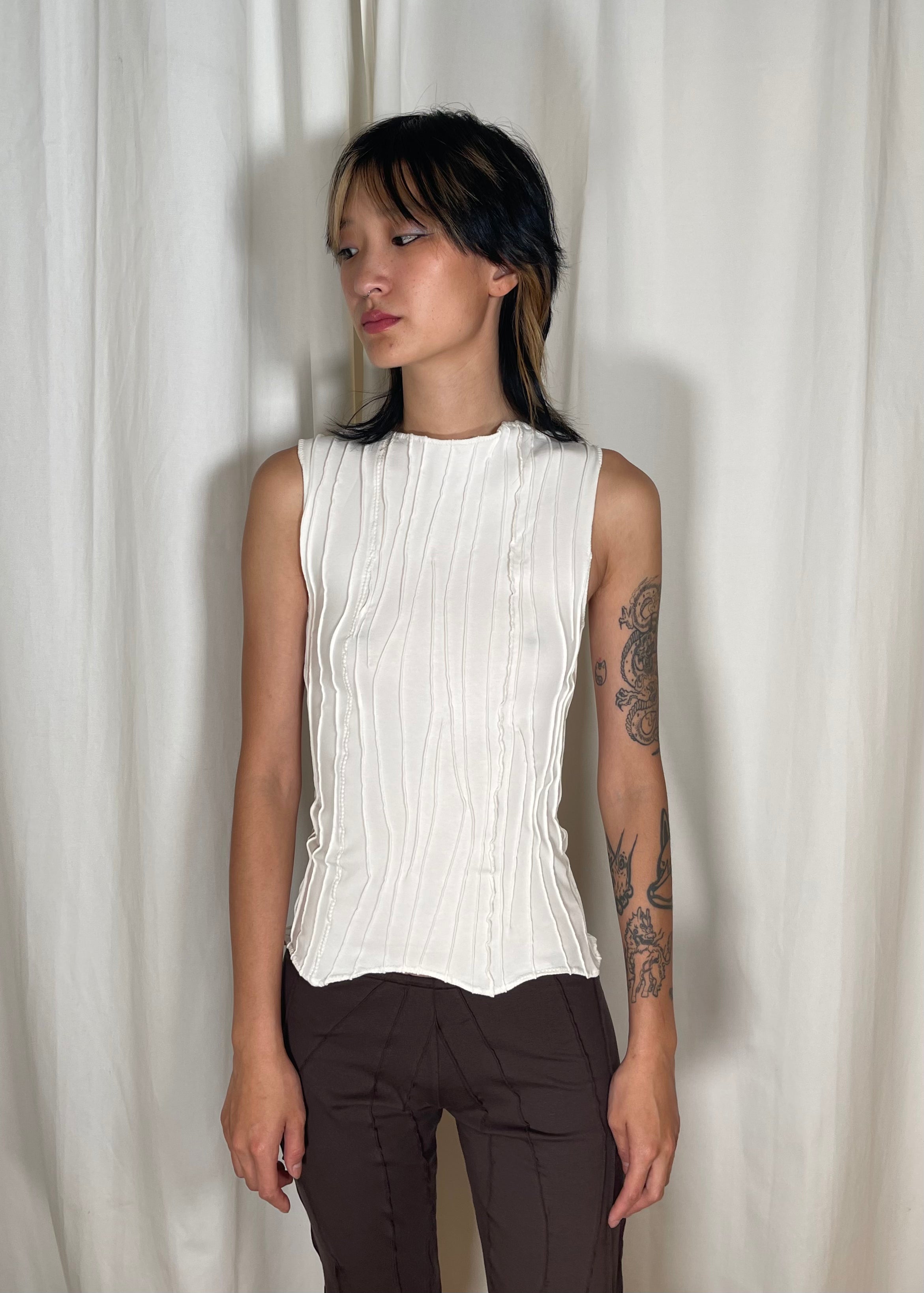 Mariola Homoncik Barbele Tank Top Cream