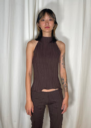 Mariola Homoncik Halter Top Chocolate